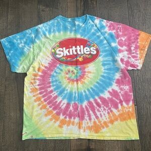 Men’s skittles tie dye shirt xl